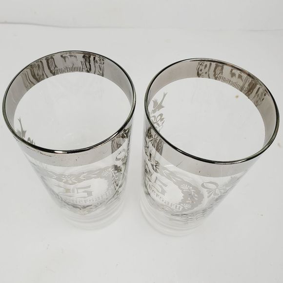 Vintage 25th anniversary glasses - Picture 6 of 7
